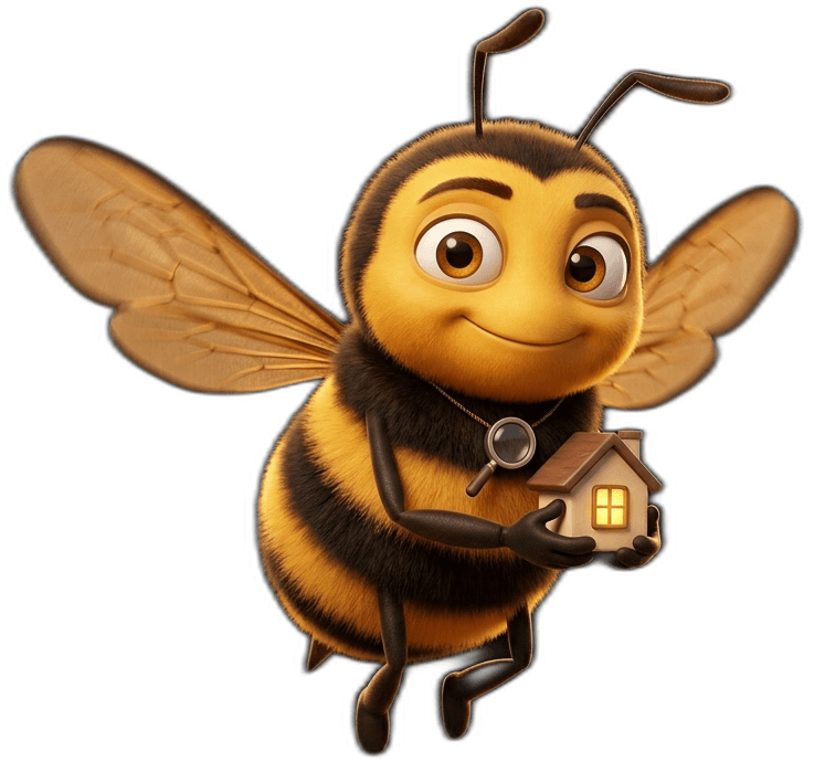 Buzz, the BumbleBeetle home-value mascot